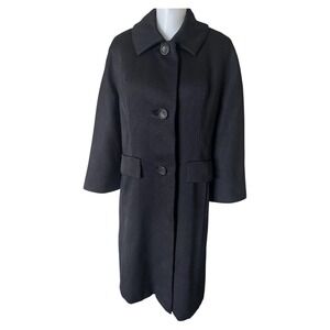 VTG 50s 60s Brynwood The Halle Bros Co Coat Union Made Women's Med/Large? Black